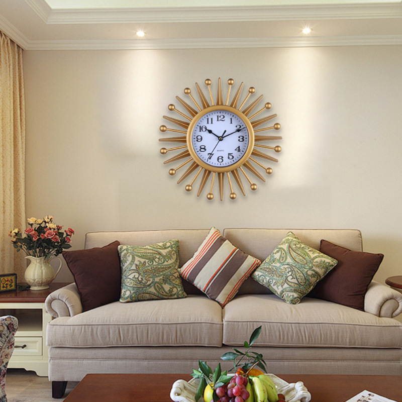 Reloj de pared reloj de pared sala de estar lujoso estilo simple decoración moderna reloj de pared de cuarzo red relojes de pared red para el hogar