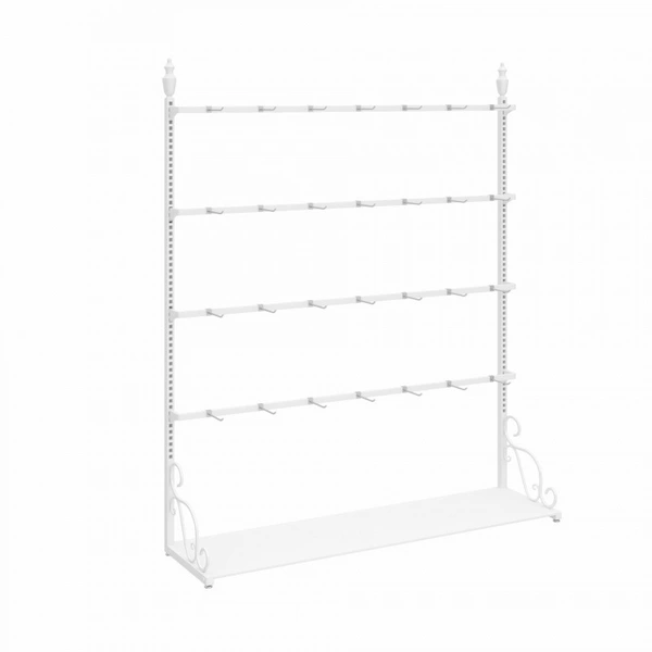 White 80 long 40 width 180 high with 8 underwear hooks