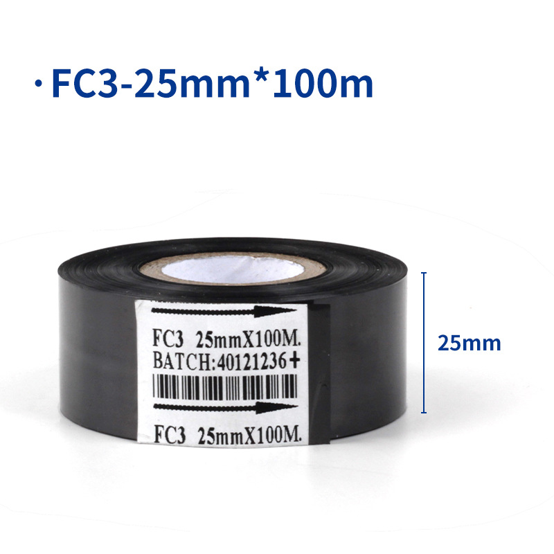 Sakura fabricante fecha cinta de codificación FC1FC2FC3 máquina de codificación cinta transferencia térmica 25*100 cinta negra