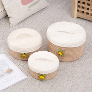 Storage basket, colored cute set, socks flower-shaped, underwear, storage system, 3 piece set