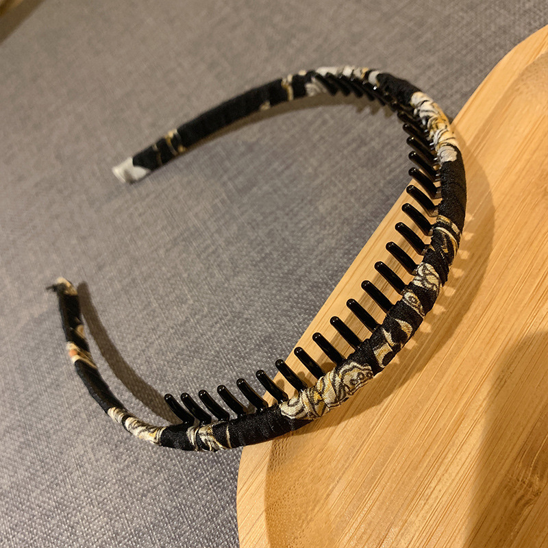 Diadema de estilo coreano al por mayor máscara facial de mujer salir Baita temperamento Diadema con dientes antideslizante presión horquilla cabeza Accesorios