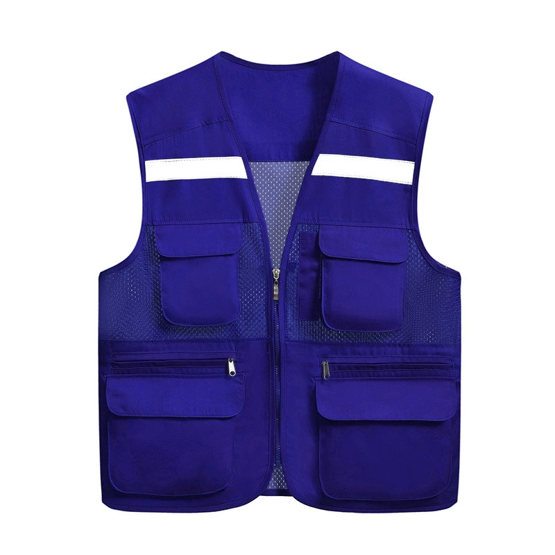 Retroreflective vest for outdoor activities for work, custom-made