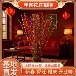 银柳真花鲜枝春节年宵花卉水培植物干花工色客厅室内装饰节庆礼品