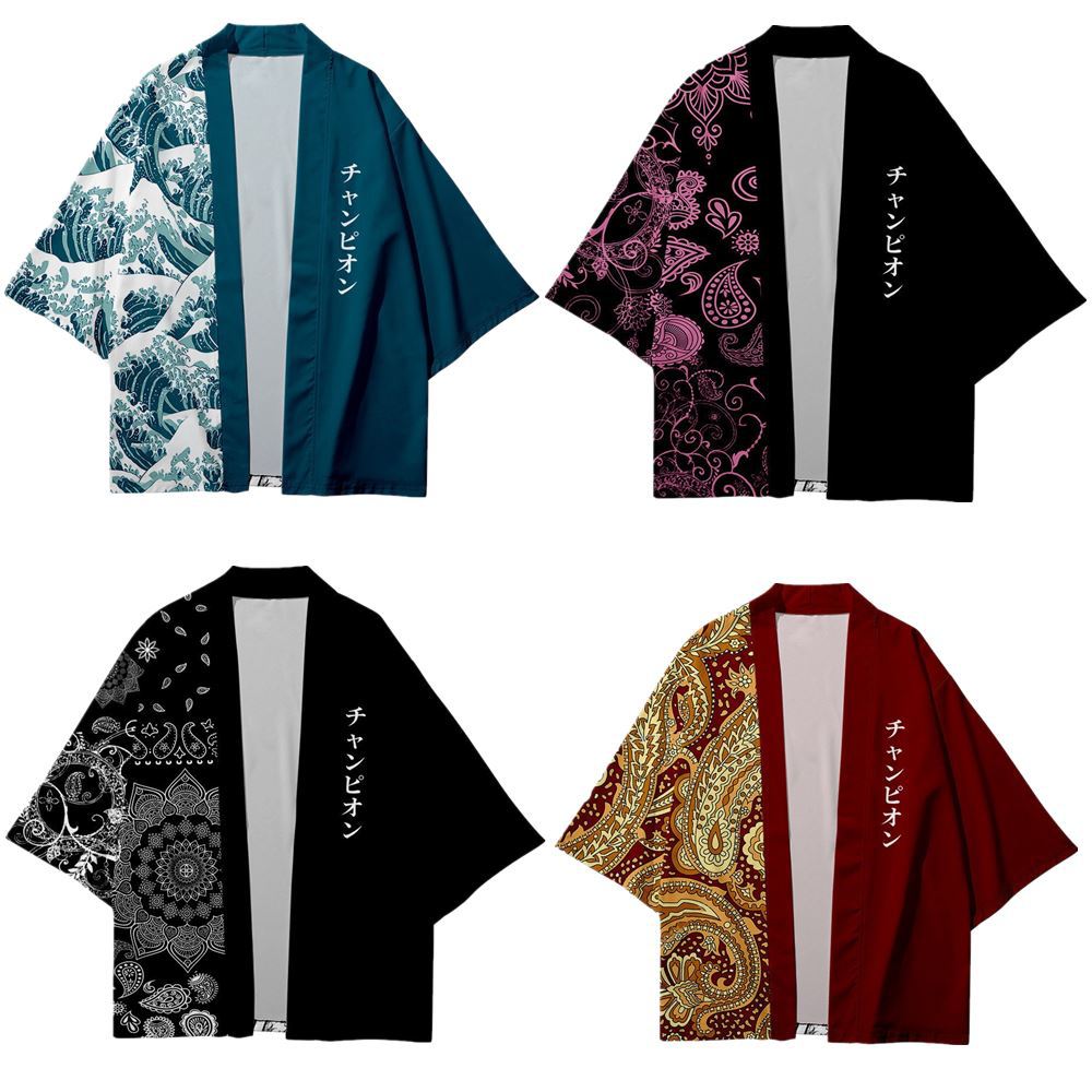 Cross-border hot-selling cashew flowers sea wave pattern cardigan…