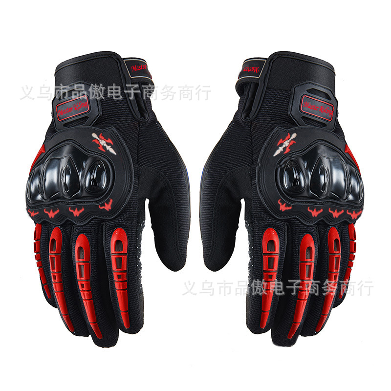 Guantes de pantalla táctil motocicleta caballero todoterreno guantes de dedo completo guantes de protección guantes transpirables