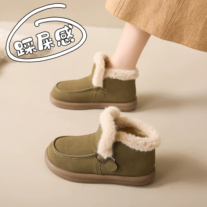 Keep warm low boots, shoes for pregnant, plus size