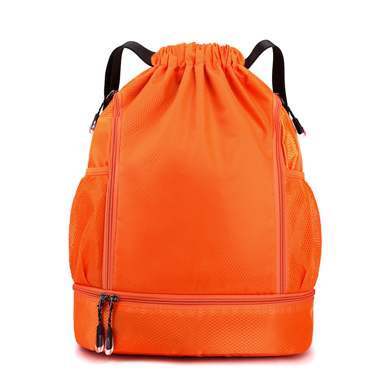 En stock bolsa de cordón de baloncesto al aire libre bolsa de lazo mochila de viaje para hombres y mujeres bolsa de baloncesto deportivo ligero