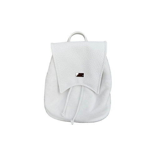 Pure White Plush Backpack New Sweet Matchable Solid Color College Style Women's Double Shoulder Bag Large Capacity Exquisite Women's Bag Wholesale