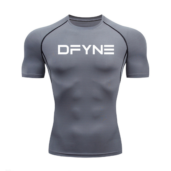 Quick dry sports base breathable elastic T-shirt for gym for…