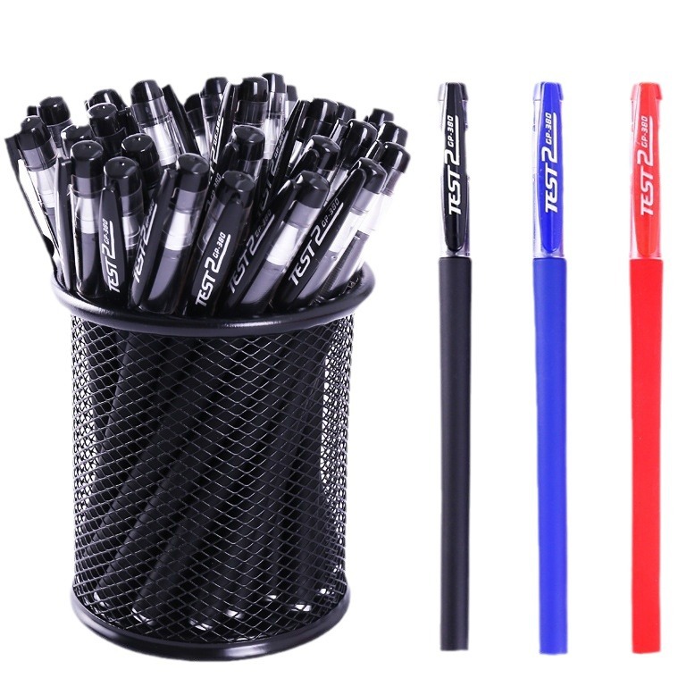 Suministros de oficina esmerilado varilla 0,5mm gel pluma de plástico pluma de firma Examen de carbono negro pluma de agua estudiante papelería