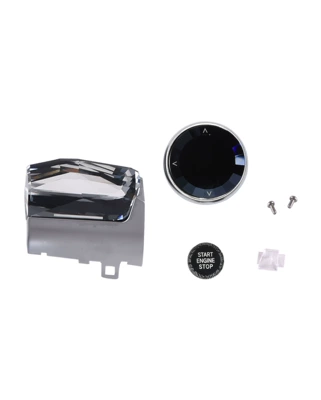 Car modification parts Crystal shift Other Car Modifications - silver-base-four-piece-left-rudder