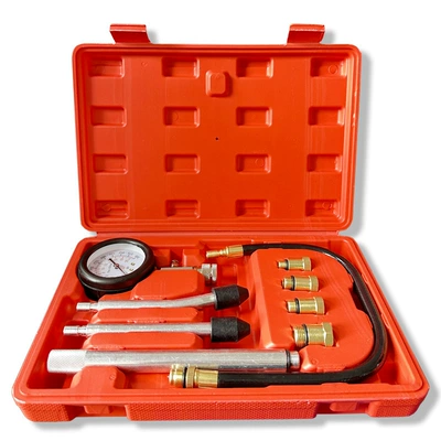 Multifunctional Car and Motorcycle Dual-Purpose Pressure Gauge Detection Set Cylinder Pressure Gauge Repair Tool Wholesale Household (Mühərrik alətləri) - cylinder-pressure-gauge-with-extension-rod