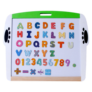 Panda Solid Wood Children's Drawing Board Easel Set Small Blackboard Bracket Household Baby Writing Board