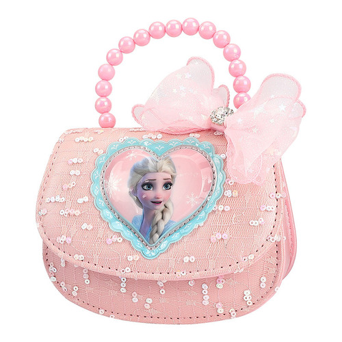 Disney children's light-up bag little girl cross-body shoulder bag Frozen Elsa flash light handbag