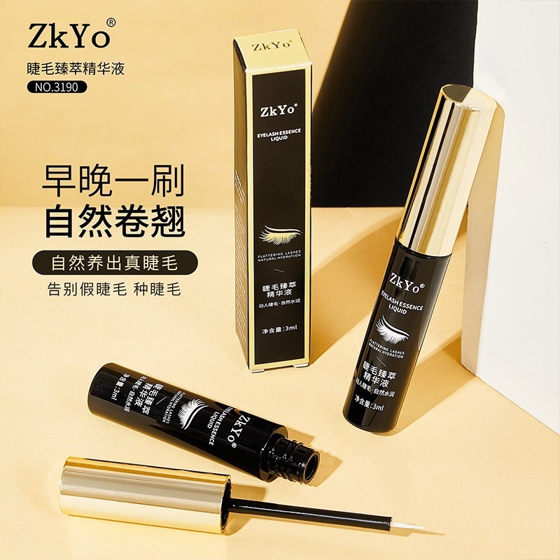 ZkYo Eyelash Essence Serum, Softening and Beautifying Eyebrow and Eyelash Primer Serum, Genuine Wholesale