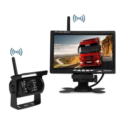 Car display monitoring system 4-way camera - 7inch-wireless-1-way-bus-package