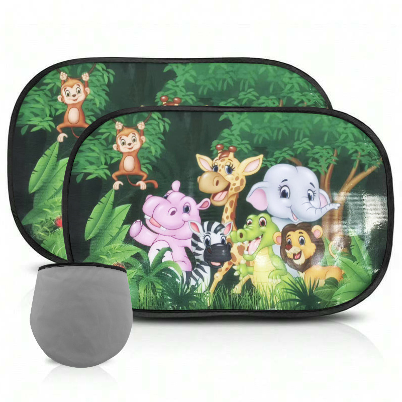 Car sun visor side shield cartoon sun shield electrostatic film sun shield summer cross-border TEMU Amazon supply
