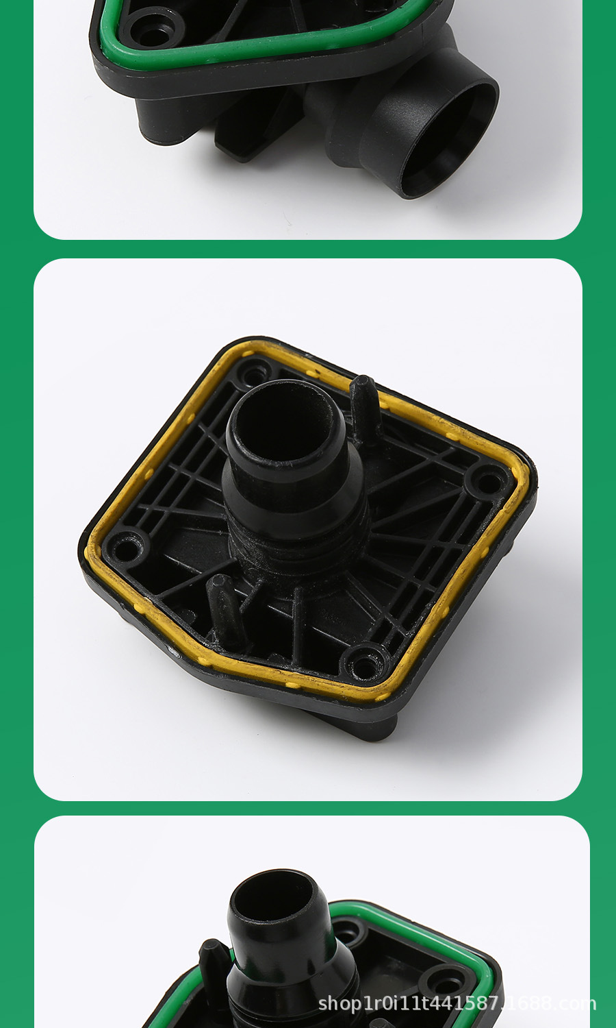Car accessories suitable for Tesla Model 3/Y cooling water pipe four-corner connector main battery cooling pipe adapter