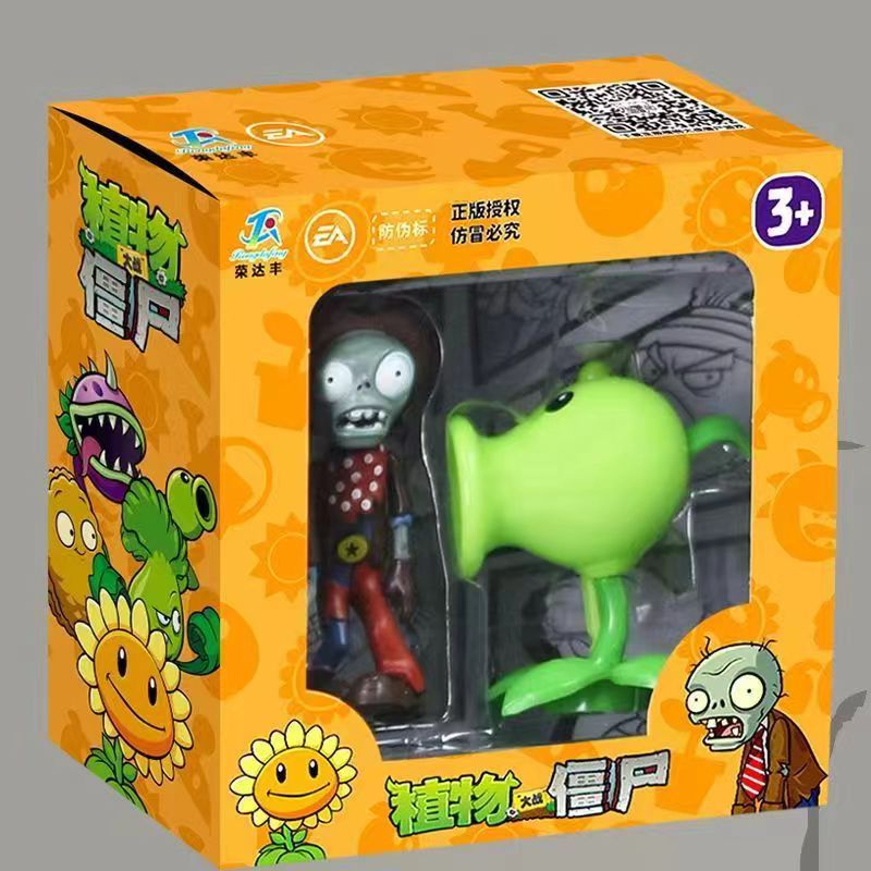 Genuino Plants vs. Zombies Toys Caja ciega Hielo Sandía Pimiento Dulce y repollo Lanzador Monopatín Noble Concha al acecho