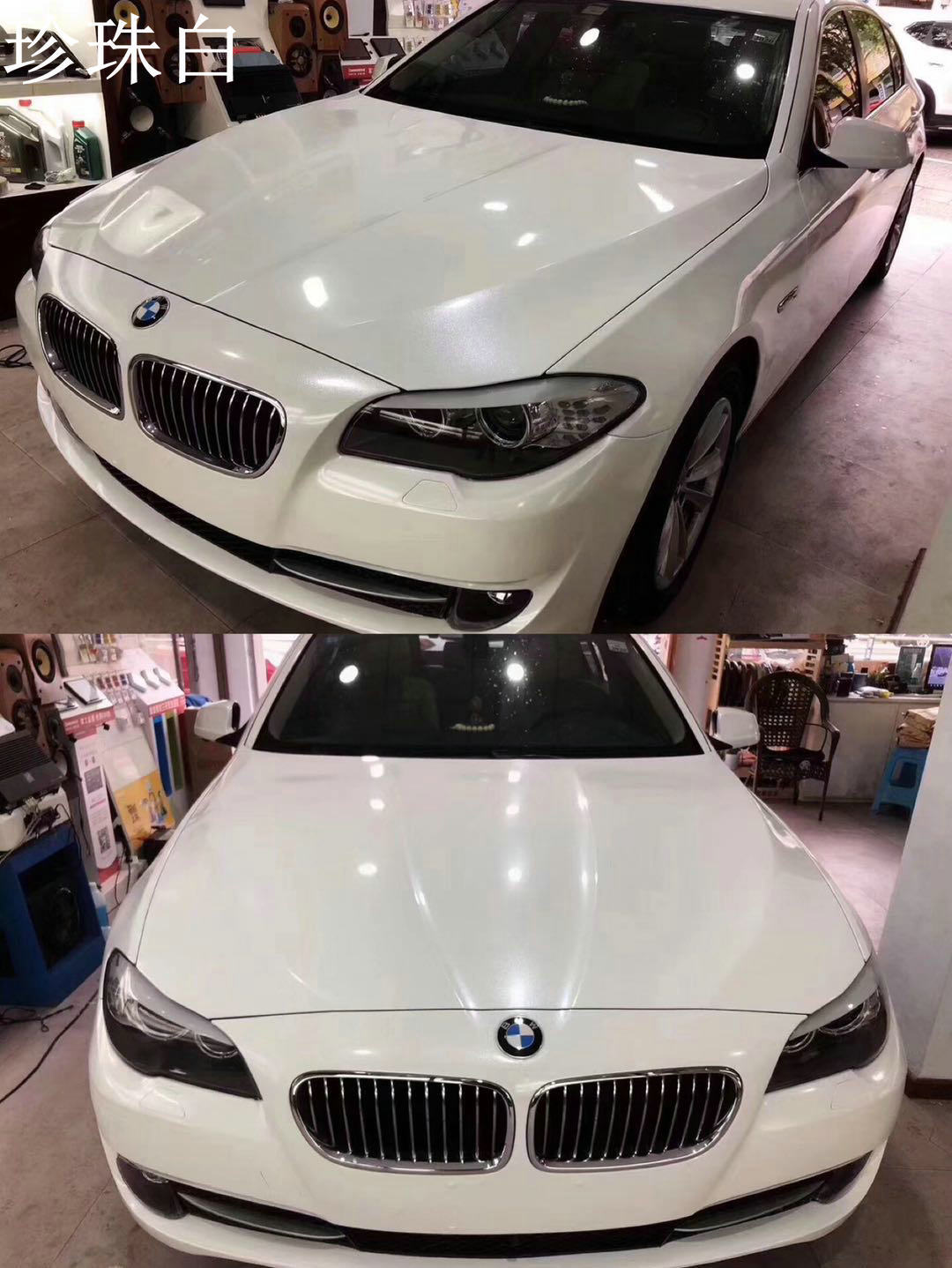 Car body color change film ceramic white chameleon bright white gradient gold red purple blue matte full car film