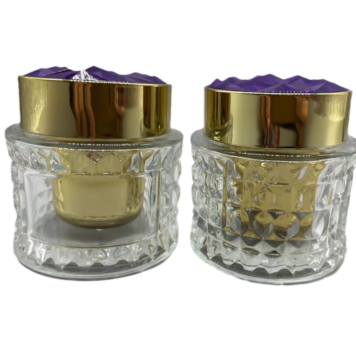 50g botella de piña Señora crema oro diamante reafirmante micro-tallado crema esencia crema botella de crema