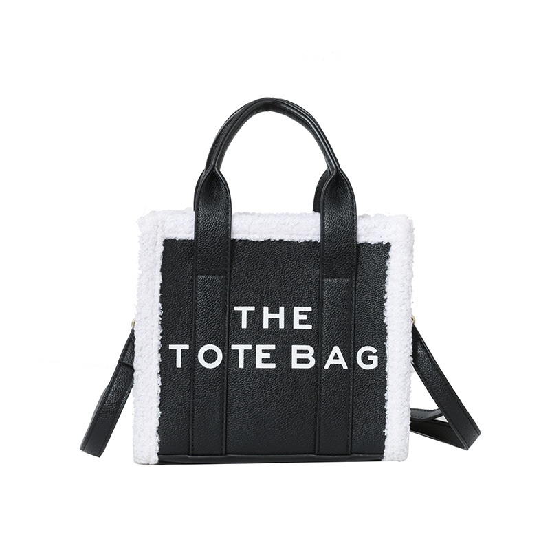 Mini bolso de mano portátil de lana de cordero para mujeres 2023 nuevo estilo coreano de moda de alta calidad bolsa de mensajero del hombro