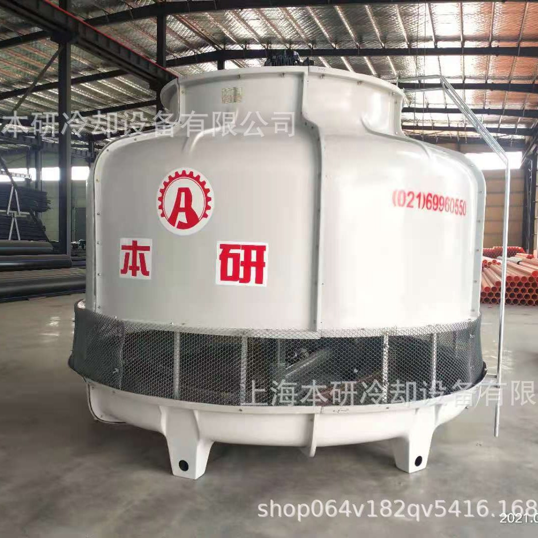 圆形玻璃钢冷却塔适配油源注塑机空压机使用耐高温抗老化