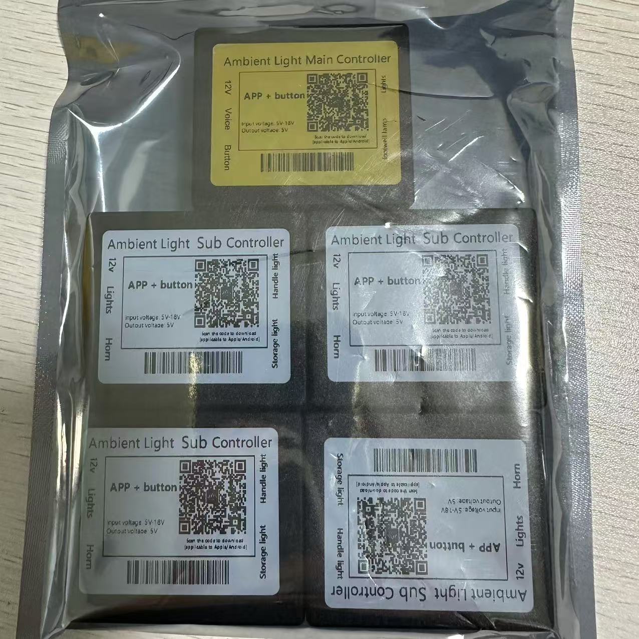 Venta caliente 22 luces 18 luces 10 Luces 6 luces acrílico invisible RGB colorido Sinfonía coche faro