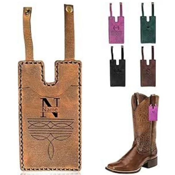 Cross-Border Hot-Selling Item: Western Boot Wallet with Snap Strap