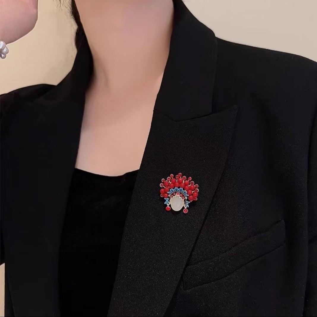 New Top Student Festive Brooch for Women, High-End Chinese Style Fashion Corsage, Creative Pin, Clothing Accessories, Wedding Gift