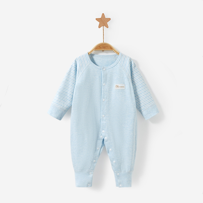 Mono para bebé para primavera, otoño e invierno, conjunto cálido de algodón puro para recién nacido, ropa de dormir unisex, pelele, ropa interior para bebé.