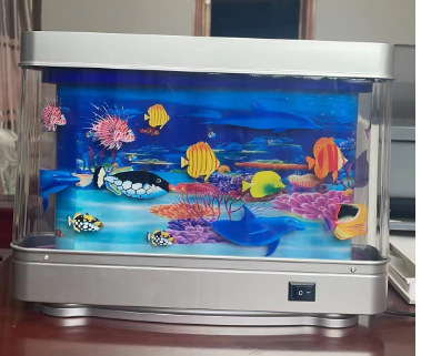 Lámpara de peces ornamentales de simulación amazónica decoración de la noche del hogar lámpara de mesa pequeña lámpara de peces ornamentales lámpara ornamental LED lámpara de peces pequeños