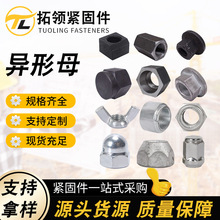 开槽螺母螺丝冷镦加工异形件非标件批发异型螺母异形六角螺母螺丝