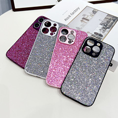 閃粉適用蘋果14promax手機殼IP13Pro閃磚15防摔12/13/11保護套xs