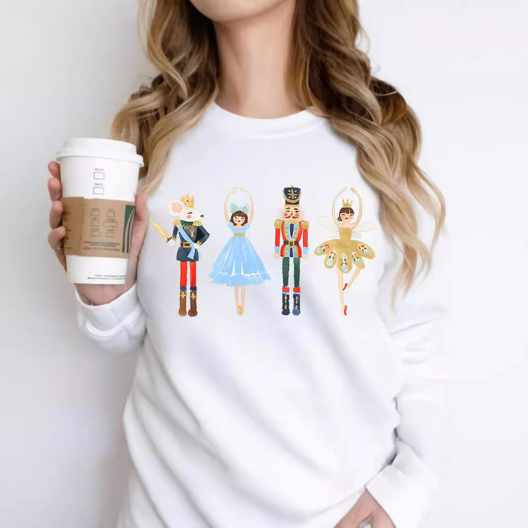 Nutcracker Christmas Sweatshirt Sugar Plum Fairy Pullover sh