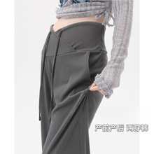 时尚新款孕妇裤子秋夏外穿阔腿裤夏季休闲小个子孕早期直筒裤夏装
