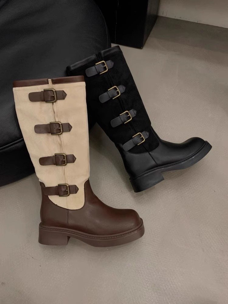 2023 Autunno/Inverno nuovi stivali da cowboy occidentali Stivali a tubo lungo sottili e sottili_voghion.com