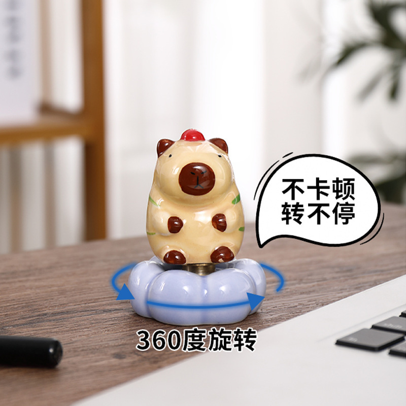 创意可爱陶瓷小摆件桌面软装饰品高级感瓷器小玩意礼品文创手办|undefined