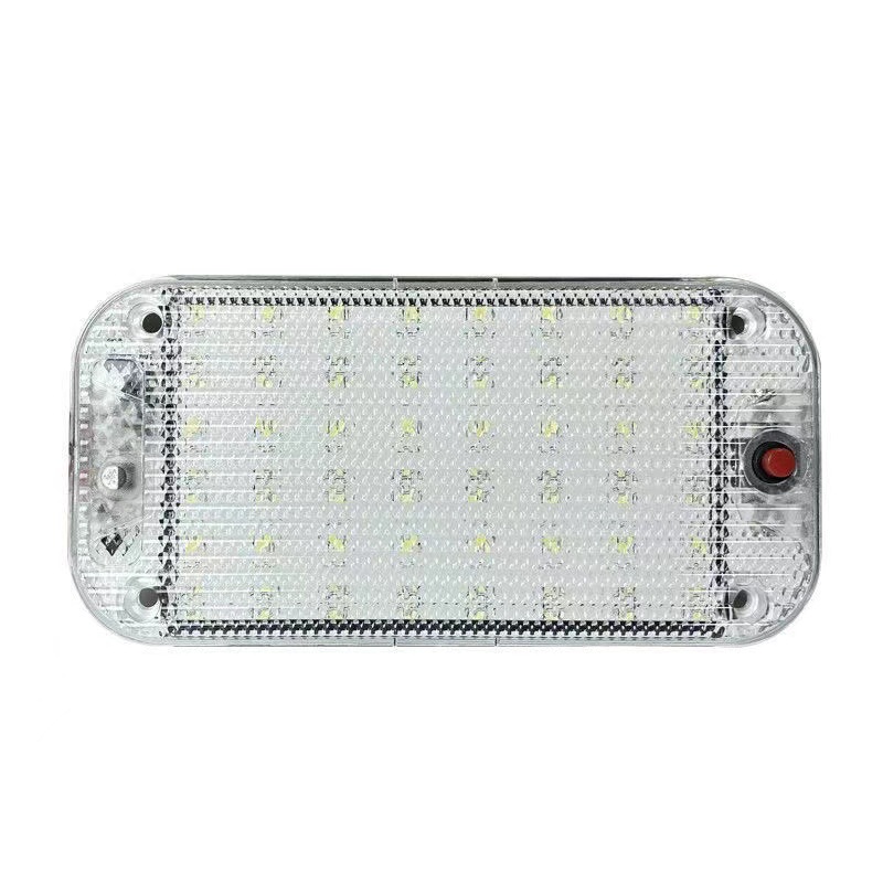 24v truck 12v car LED cabin reading light 48-bead crystal light box interior lighting for vehicle roof