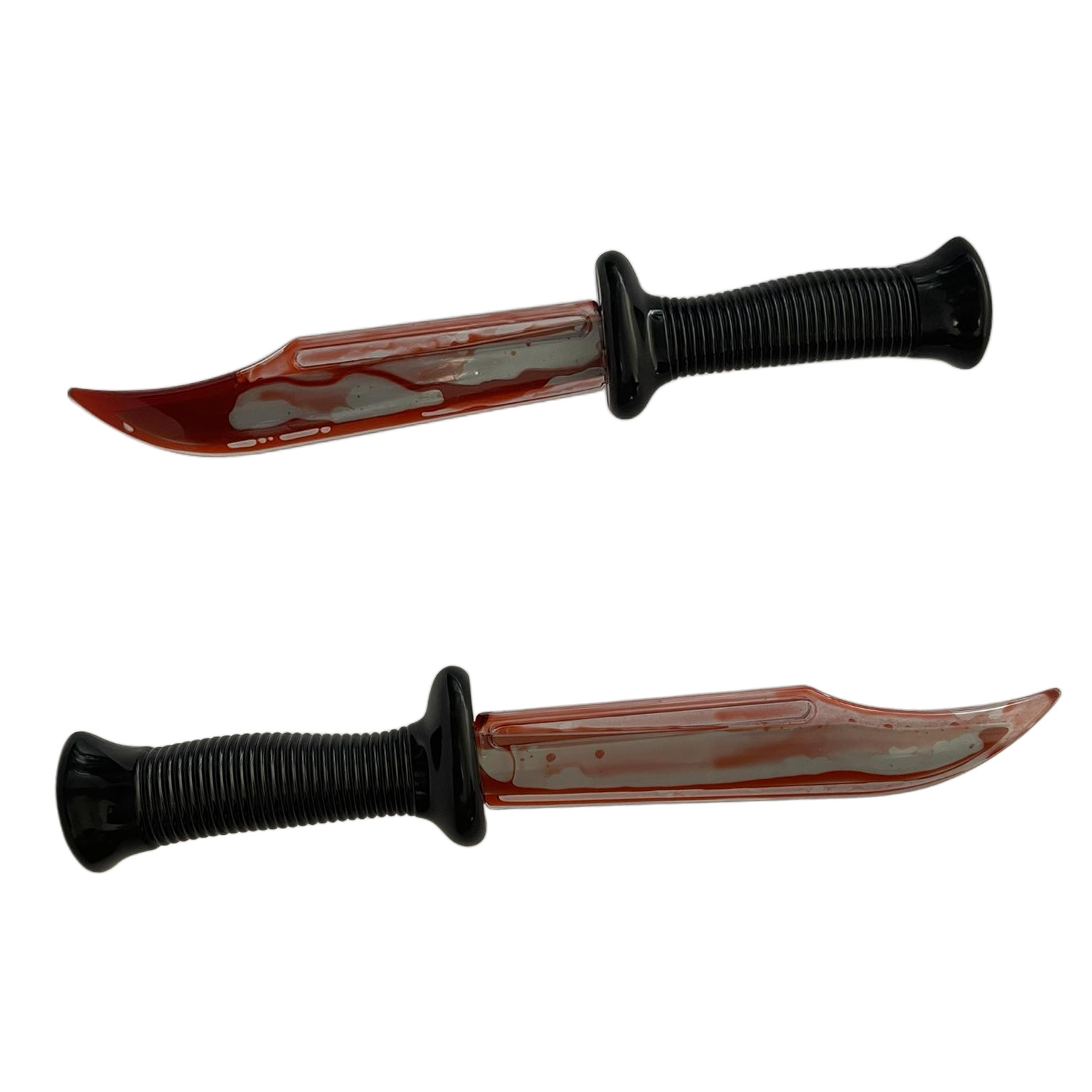 Cuchillo sangrante de simulación de Halloween, accesorios de maquillaje para zombies