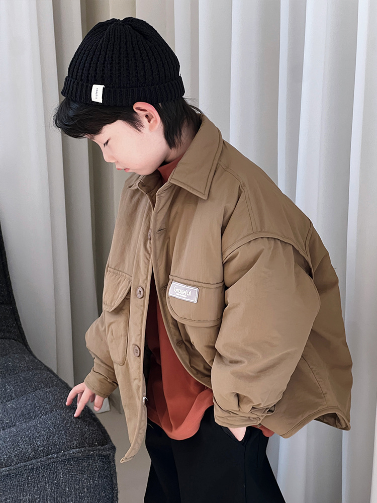Ropa de niños, ropa de algodón para niños gruesa, invierno 2024 nuevos productos coreanos, chaqueta de invierno al por mayor