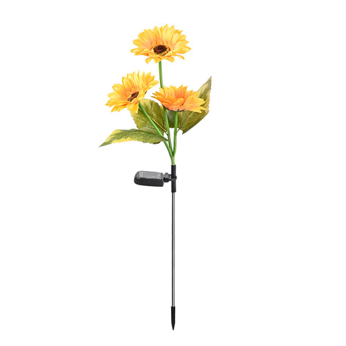 Solar simulated sunflower lantern, solar lawn lamp, outdoor waterproof floor lamp, garden courtyard decorative lamp
