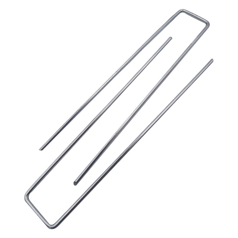 Uñas en forma de U película de césped uñas tienda al aire libre 7-Tipo de uñas de tela de jardinería uñas de acero galvanizado uñas anti-Hierba de tela de tierra