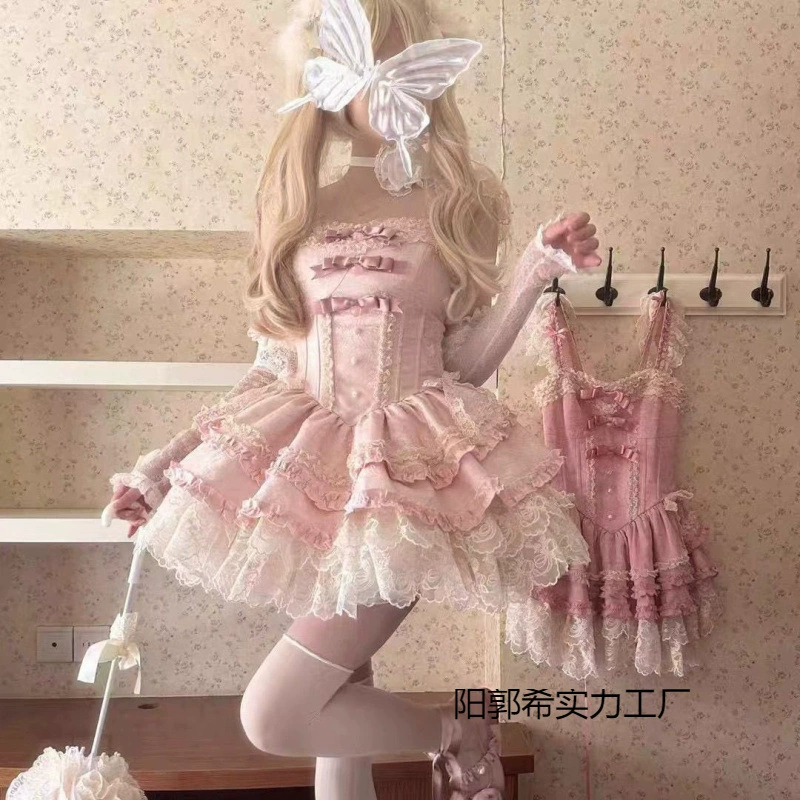 Кружевное платье мини-юбка Lolita стиль Lolita Jsk