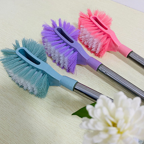 Factory Direct Supply Extended Handle Thick Rod Double-Sided Toilet Brush Cleans Corners and Gaps Double-Sided Toilet Brush