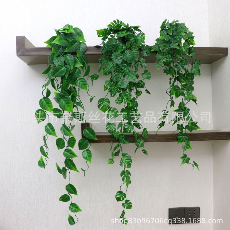 Cross-border Simulation Potted Plant Simulation Green Rattan Tortoise Leaf Vine Hanging Potted Plant Artificial Green Plant Frosted Decorative Bonsai Cross-border Simulation Potted Plant Simulation Green Rattan Tortoise Leaf Vine Hanging Potted Plant Artificial Green Plant Frosted Decorative Bonsai