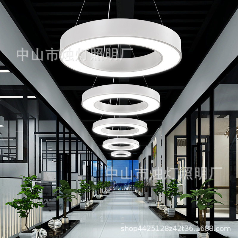 Led Hollow Circular Office Pendant Light, Gym and Supermarket Circular Art Lighting, Modern Minimalist Shop Decorative Light Led Hollow Circular Office Pendant Light, Gym and Supermarket Circular Art Lighting, Modern Minimalist Shop Decorative Light