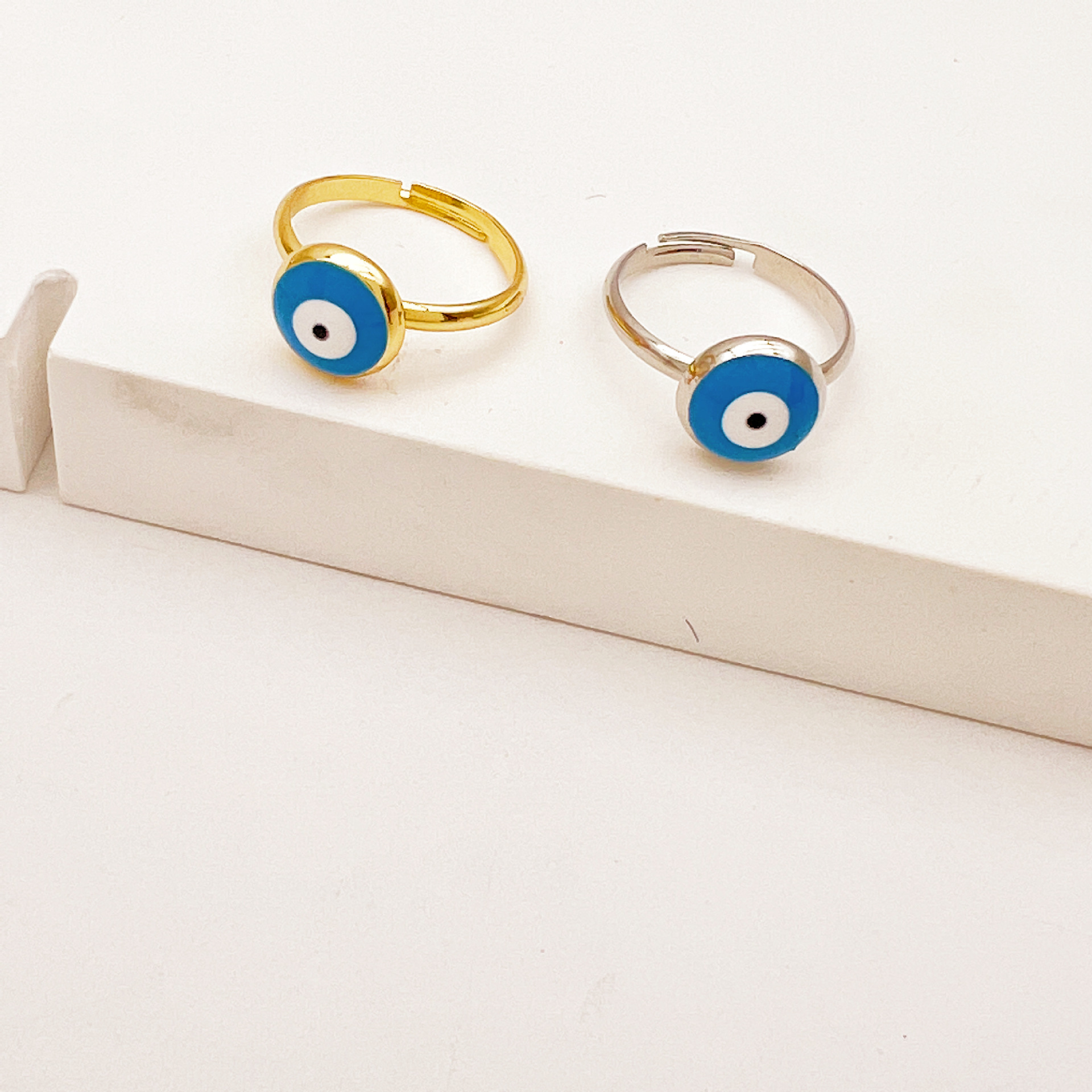 Simple Style Devilu0027S Eye Alloy Enamel Unisex Rings