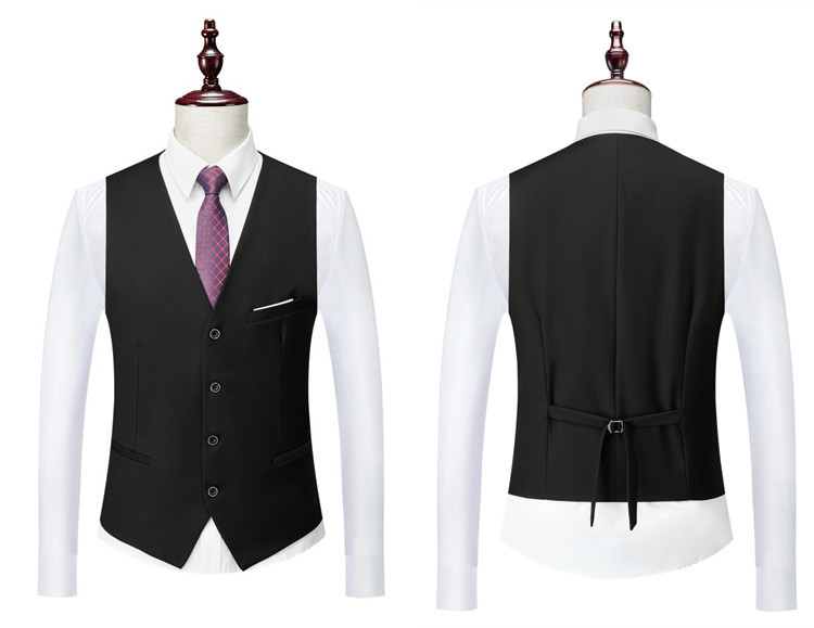 Men's Double-breasted Suit Set Slim Fit Wedding Blazer And Trousers_voghion.com
