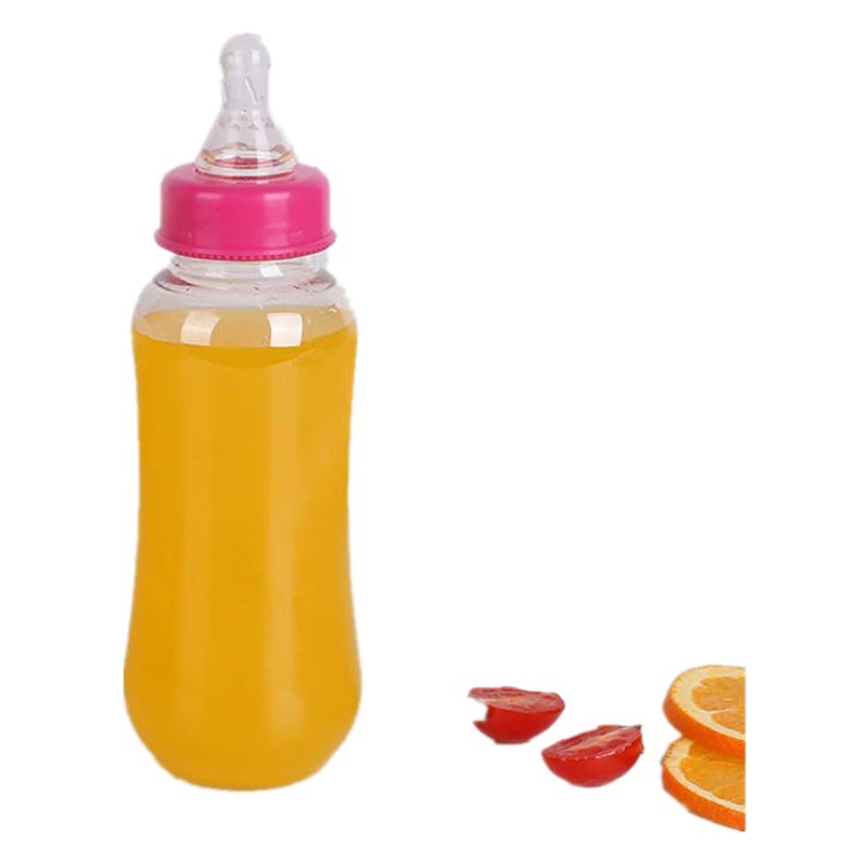 ПЭТ 280ML400ML пластиковая бутылочка для кормления с соской бутылка для йогурта бутылка для чая с молоком Креативная бутылка для кормления для взрослых